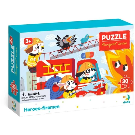 Dodo puzzle Hősök - Tűzoltók 30 db-készségfejlesztő játék