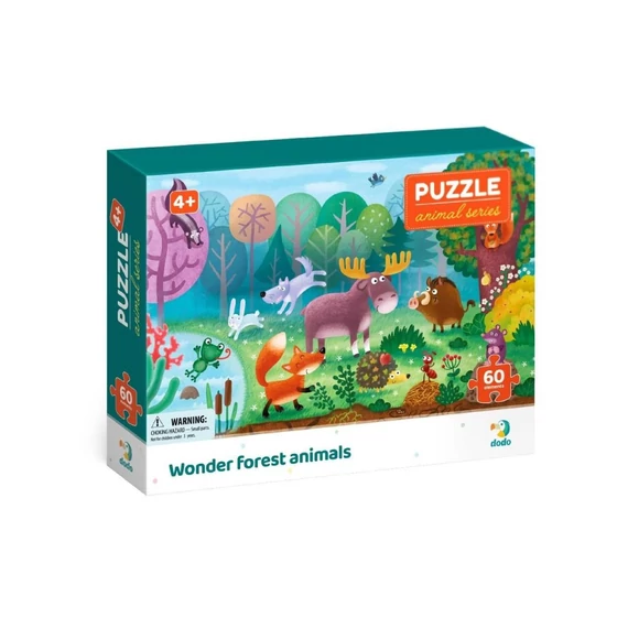 Dodo puzzle Életközösségek -Erdei állatoki 60 db-készségfejlesztő játék