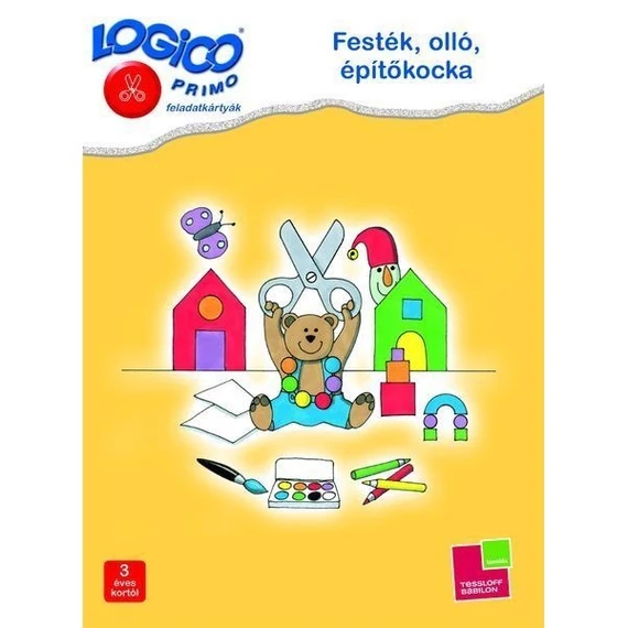Logico Primo Festék, olló, építőkocka-fejlesztő feladatkártyák