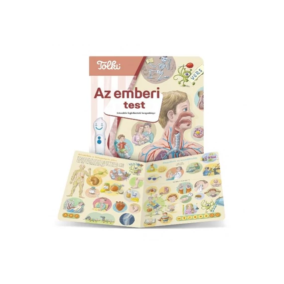 TOLKI Interaktív foglalkoztató könyv-Emberi test