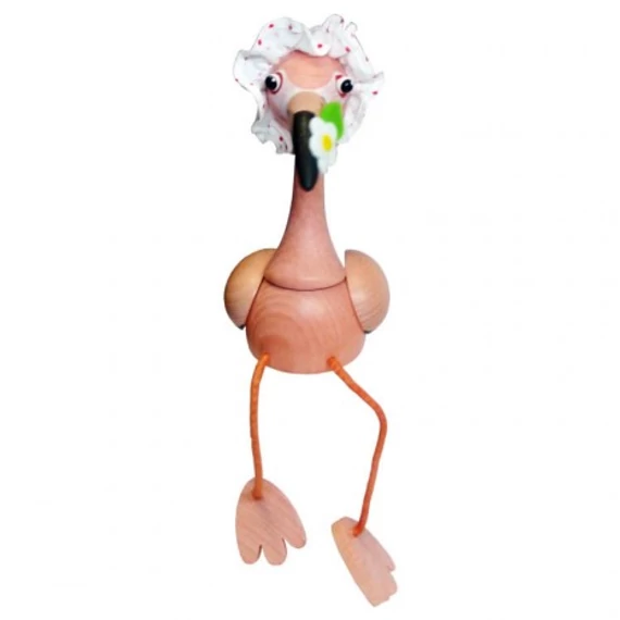 Rugós figura-flamingó-Fakopáncs-gyerekszobai dekoráció