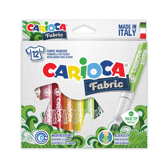 Textilfilc szett 12db-os - Carioca