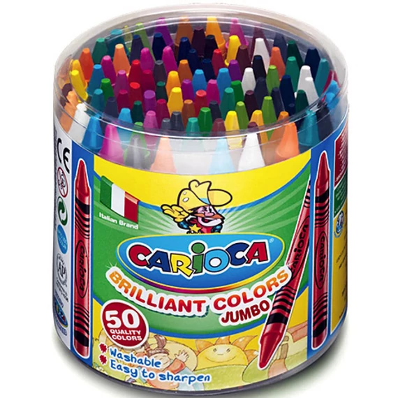 CARIOCA Zsírkréta 50 db (vastag)
