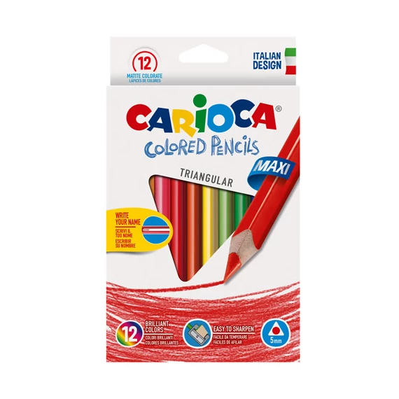Hatszög Jumbo színes ceruza készlet 12 db-os-Carioca