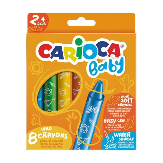 Lemosható extra puha baby zsírkréta készlet-Carioca