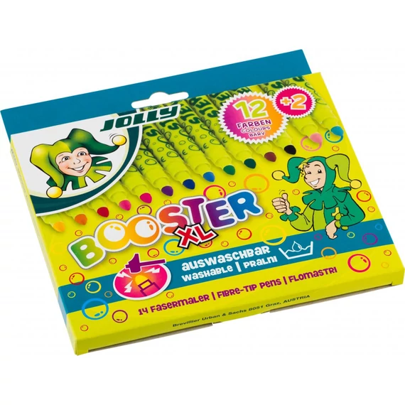 Jolly Booster tölthető filctoll készlet, 14 db-os-írószer