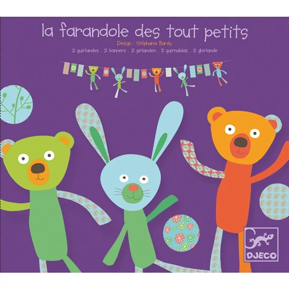FÜZÉRDÍSZ - TIPEGŐK KÖRTÁNCA - TODDLERS'S FARANDOLE GIRLAND-kreatív játék-Djeco