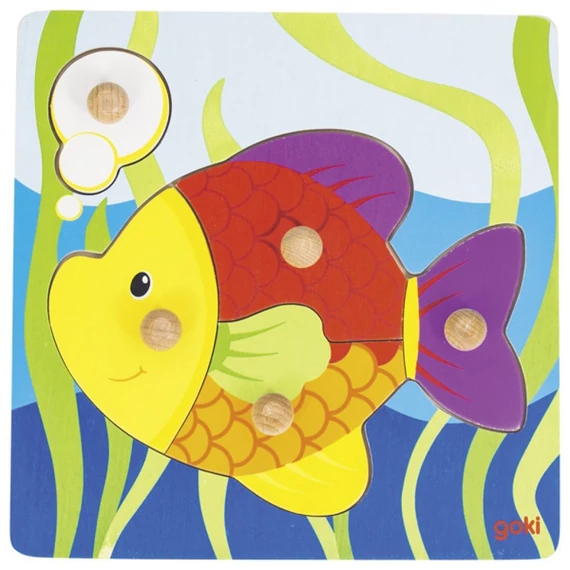 Fafogós hal puzzle, 5 részes-Goki
