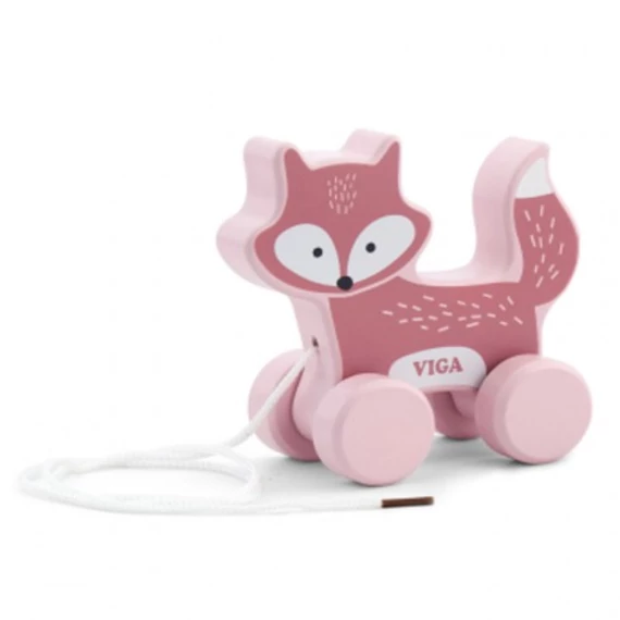 Húzogatós róka-bébi játék-Viga toys