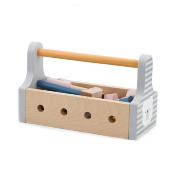 Szerszámosláda (szürke)-szerelő/konstruáló játék-Viga Toys