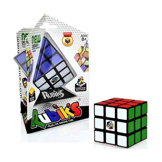 Rubik kocka 3X3X3  Pyramid csomagolásban-logikai játék