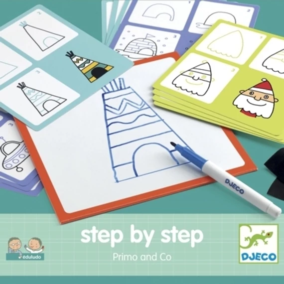 Step by step Primo - Lépésről lépésre - rajzkészséget fejlesztő játék