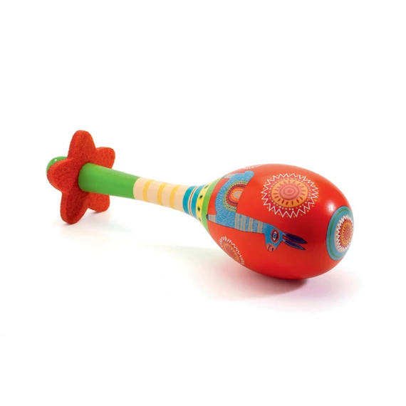 DJECO JÁTÉKHANGSZER - RUMBATÖK - MARACAS-hallásfejlesztő játék