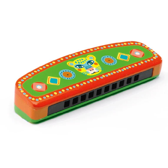 DJECO SZÁJHARMONIKA-játékhangszer-hallásfejlesztő játék