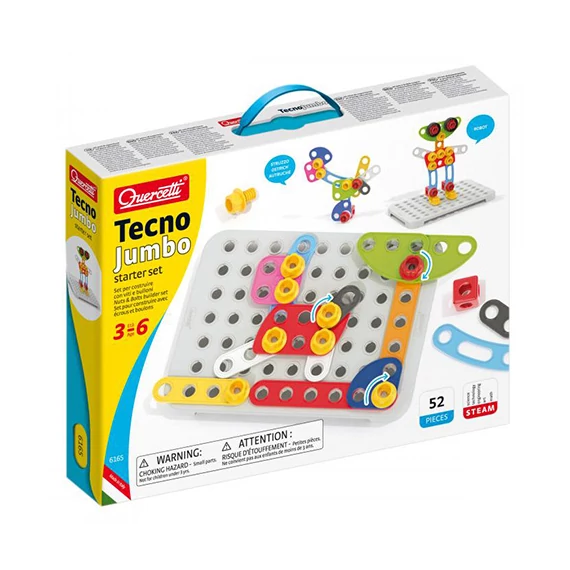 Tecno Jumbo Kezdő Építőkészlet- Quercetti - Fejlesztő játék