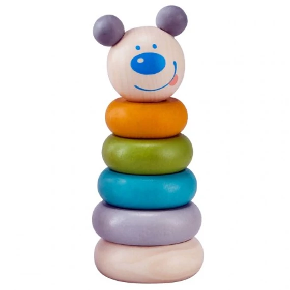 Montessori torony pasztell maci-Viga Toys