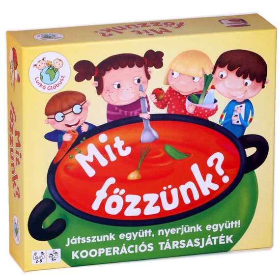 Mit főzzünk? -kooperatív társasjáték-Lurkó Glóbusz