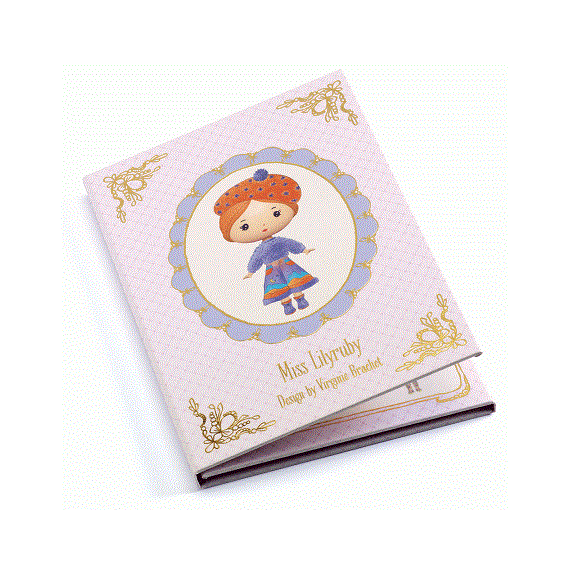 DJECO TINYLY - MISS LILYRUBY - MATRICÁZÓ ÖLTÖZTETŐS KREATÍV JÁTÉK
