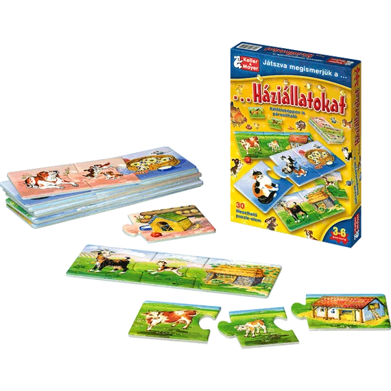 Játszva megismerjük a Háziállatokat-készségfejlesztő játék-Keller&Mayer