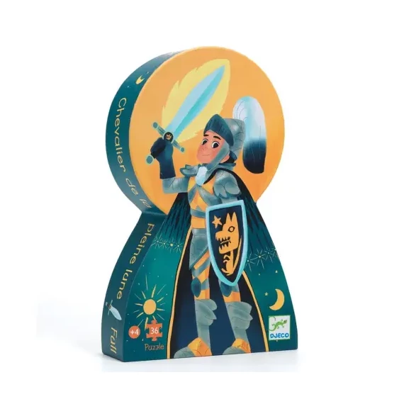 Formadobozos puzzle - Telihold lovagja, 36 db-os - Full moon knight-Djeco