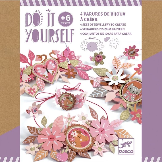 DJECO CSINÁLD MAGAD - MEDALLION - DELICATE MEDALLIONS-ékszerkészítő kreatív játék