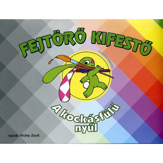 A kockásfülű nyúl - Fejtörő kifestő