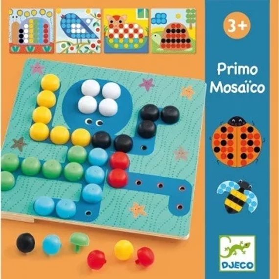 DJECO PÖTYI MOZAIK - PRIMO MOSAICO-készségfejlesztő játék