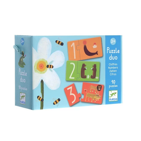 Párosító Puzzle - Számok.Djeco