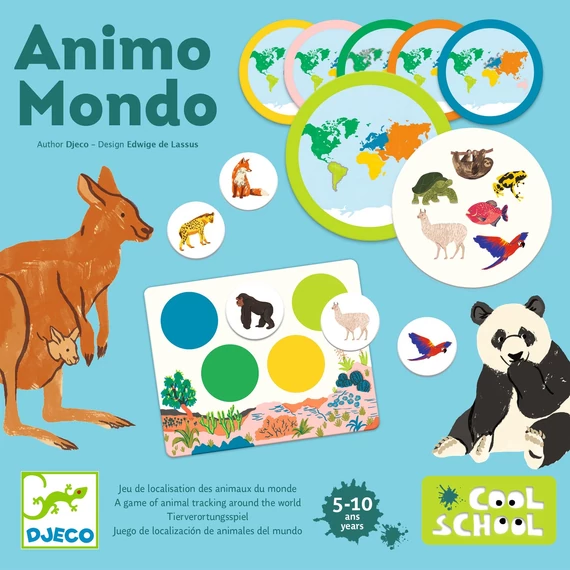 Készségfejlesztő társasjáték - Élő-világ - Animo Mondo-Djeco