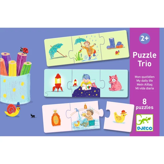 Párosító puzzle - Mi kell hozzá, 24 db-os - My daily life-készségfejlesztő játék-Djeco