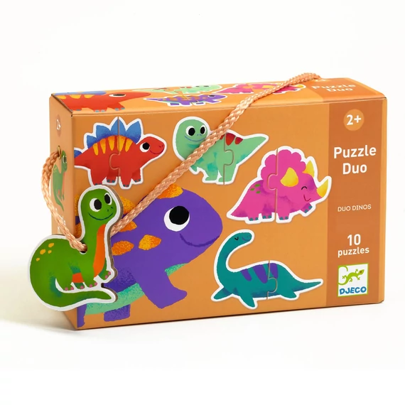Párosító puzzle - Dinócskák - Duo Dinos-készségfejlesztő játék-Djeco