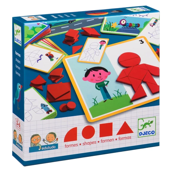 DJECO KÉSZSÉGFEJLESZTŐ JÁTÉK - ALAKZATOK ÉS FORMÁK - EDULUDO SHAPES