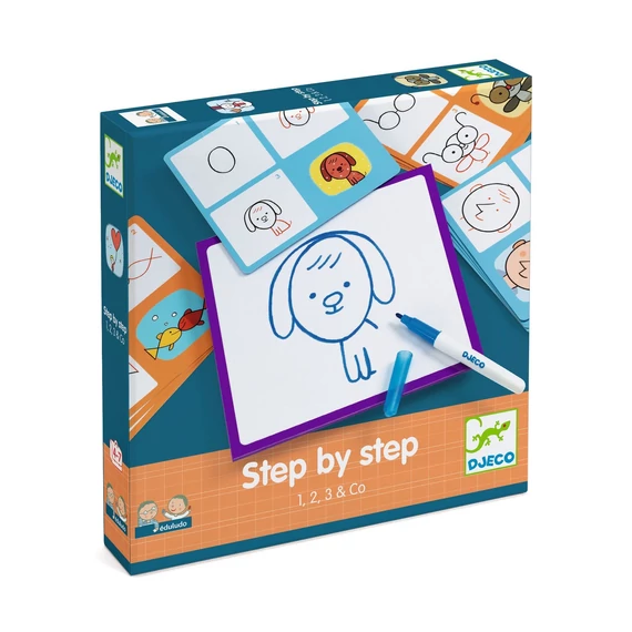 Rajzolás lépésről lépésre - Lépés lépés után - Step by Step 1, 2, 3 & Co-kreativitást fejlesztő játék