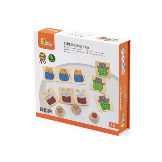 Szín, forma, állat felismerő készségfejlesztő fajáték-Viga Toys