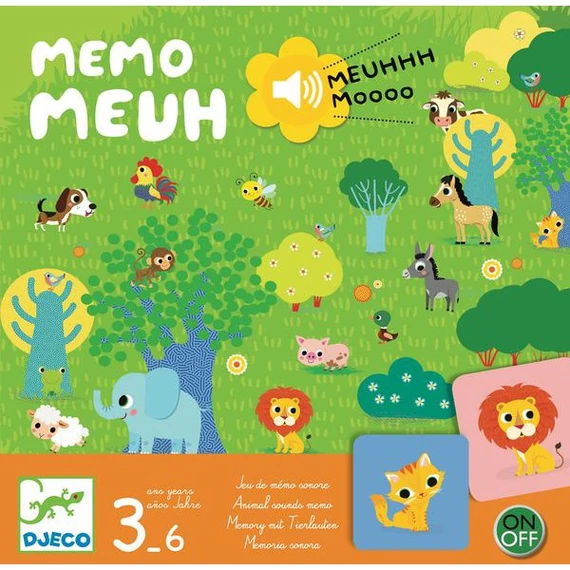 TÁRSASJÁTÉK - HANGOS - KÉPES BÚJÓCSKA - MEMO MEUH-DJECO