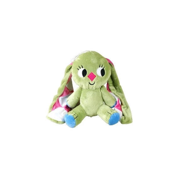 Kockásfülű nyúl plüssfigura - 23 cm-szerepjáték