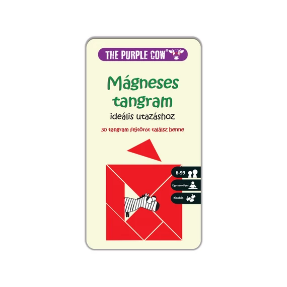 Mágneses tangram-logikai játék utazáshoz
