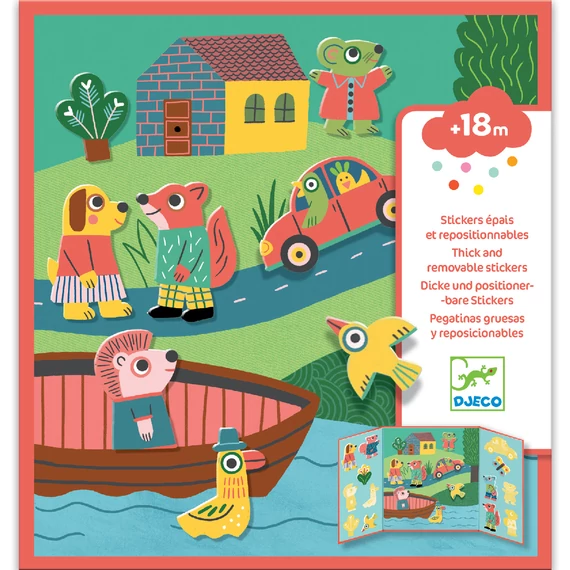 Matricás foglalkoztató - Állatokkal - Animals-kreatív játék-Djeco