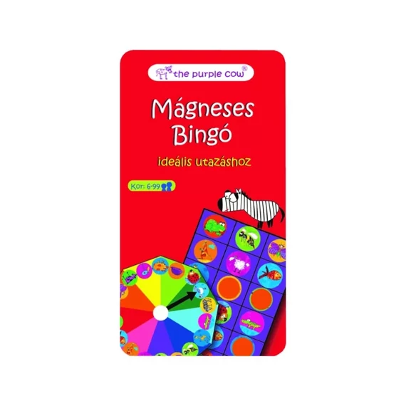 Mágneses bingó úti társasjáték