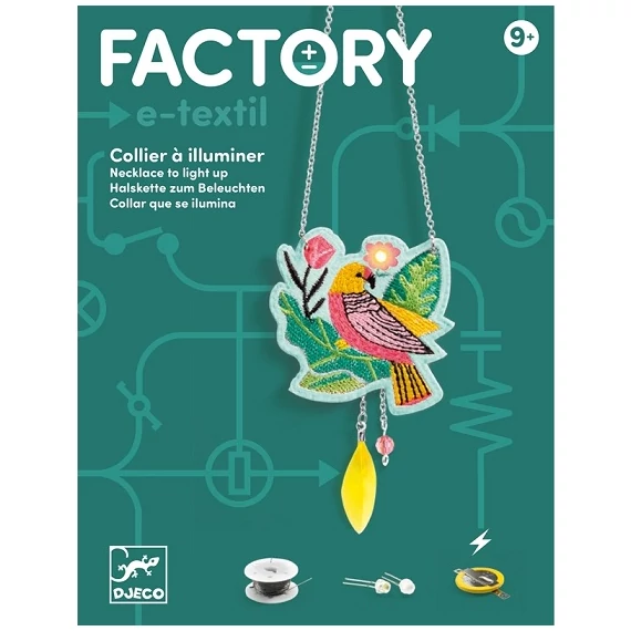 DJECO E-TEXTIL MŰHELY - VILÁGÍTÓ NYAKLÁNC - CALYPSO-kreatív játék