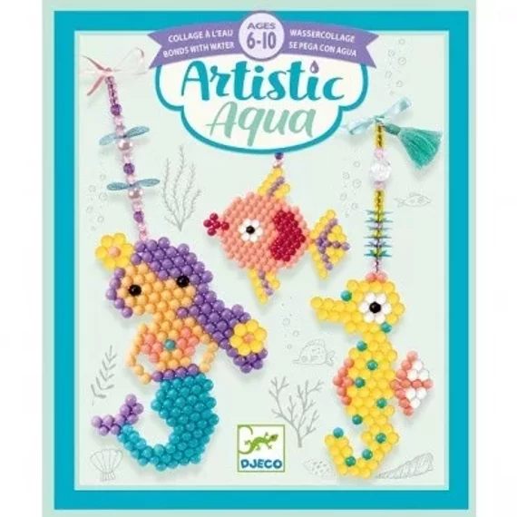 DJECO ARTISTIC AQUA - SEA CHARM-vizes gyöngykészlet-kreatív játék
