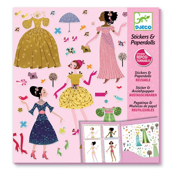 DJECO PAPÍRBABA ÖLTÖZTETŐ - DRESSES THROUGH THE SEASONS-kreatív játék