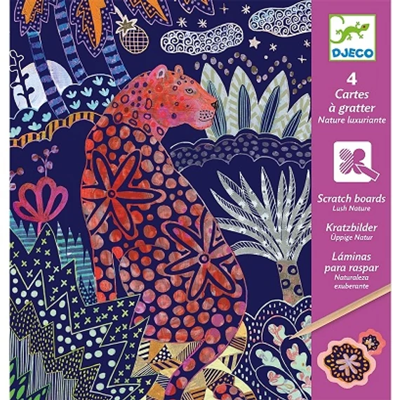 DJECO KARCKÉP TECHNIKA - BUJA TERMÉSZET - LUSH NATURE-kreatív játék