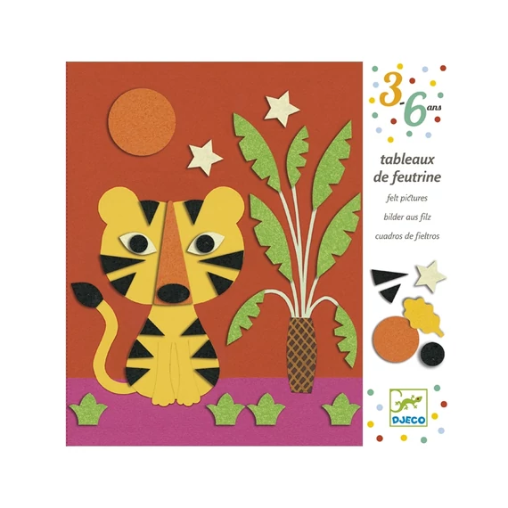 Sweet Nature - Édes Természet - Filc Ragasztgatás- Kreatív játék - Djeco