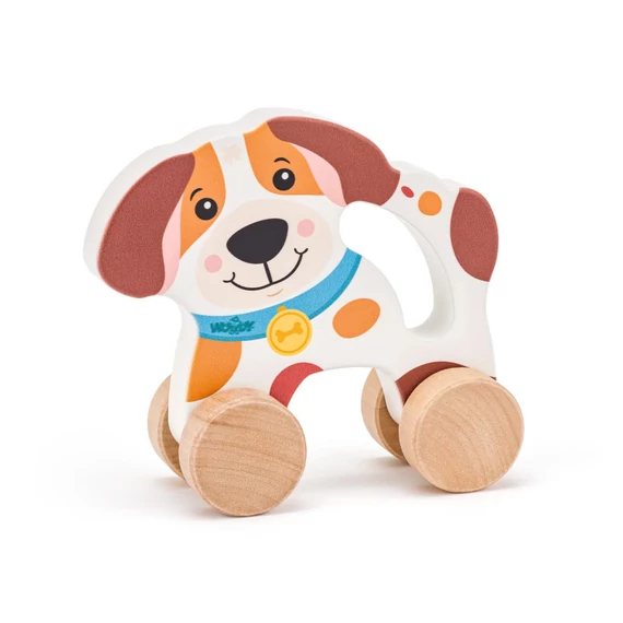 Woody Kerekeken guruló kutya fogantyúval-bébijáték
