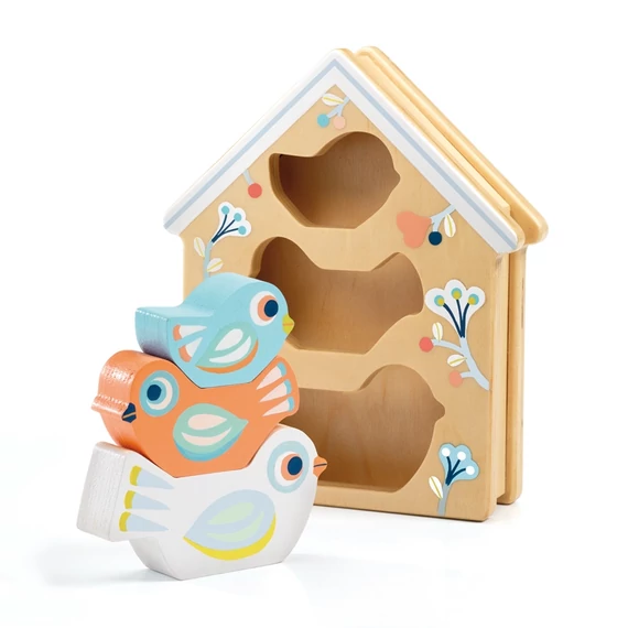 BABYBIRDI - Fióka - Felfedező játék - Formakereső - Djeco