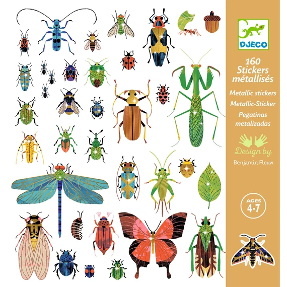 Matricák - Rovarok és bogarak - Microcosmos-kreatív játék-Djeco