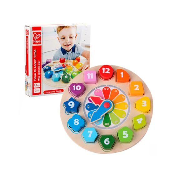 Hape Tanuljuk az időt-készségfejlesztő játék