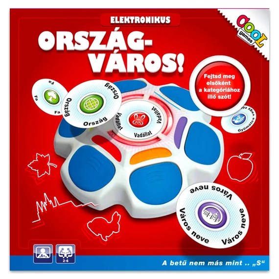 Ország-Város Társasjáték - Fejlesztő játék