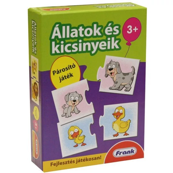 Állatok és kicsinyeik-párosító játék-Frank